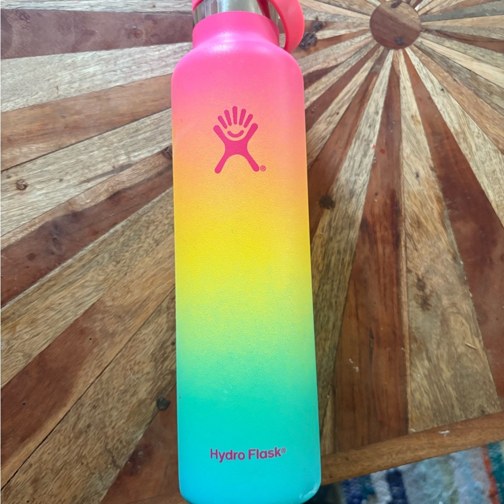 Hydro Flask Pink Yellow Teal Bottle